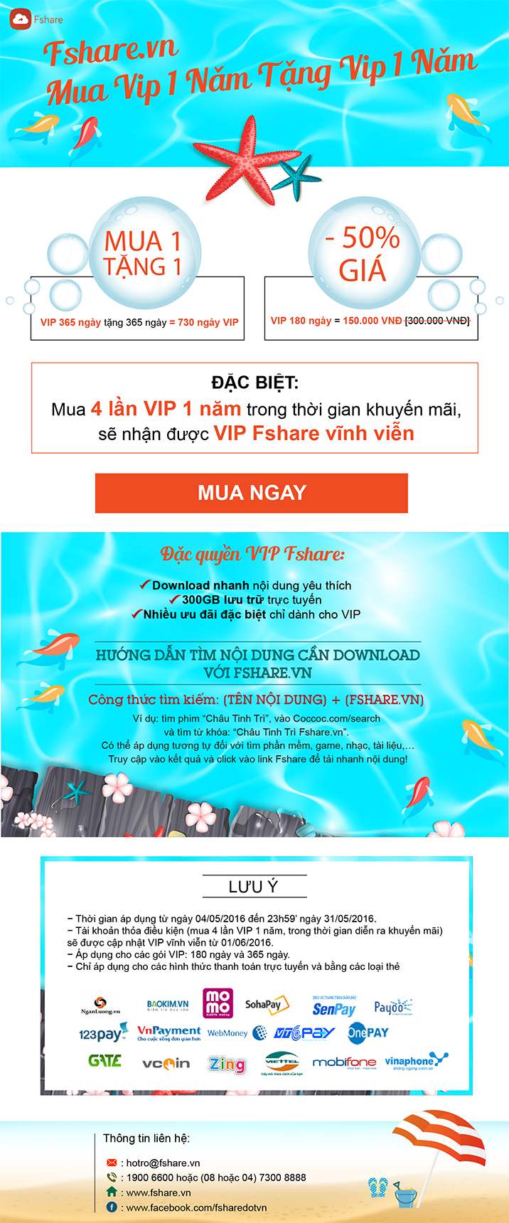 VIP FSHARE MUA 1 NĂM TẶNG 1 NĂM